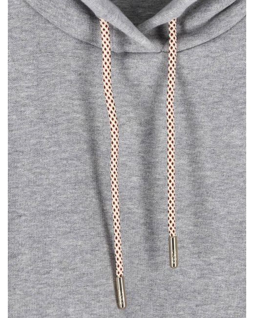 Fendi Gray Crop Sweatshirt