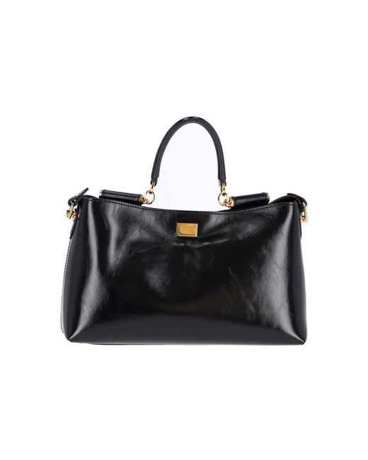 Dolce & Gabbana Black Medium Shoulder Bag "Vittoria"