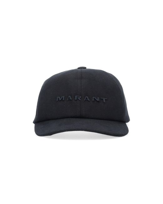 Isabel Marant Blue Logo Embroidered Baseball Cap