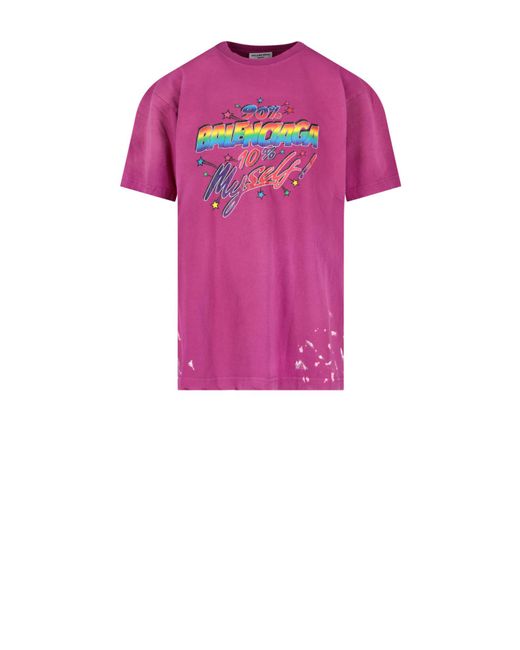 balenciaga t shirt pink