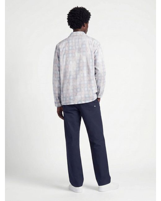 GALLERY DEPT. White Plaid 100% Cotton Button-Up Shirt for men