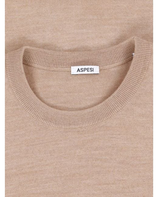 Aspesi Natural Virgin Wool Sweater