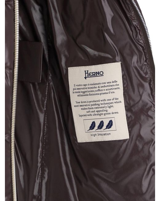 Herno Brown Padded Jacket "Claudia"