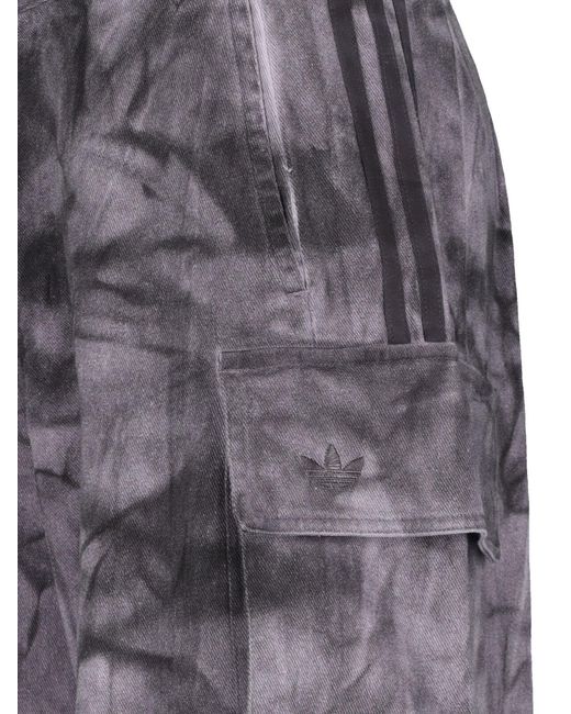 Adidas Originals Gray Cargo With Camouflage Print