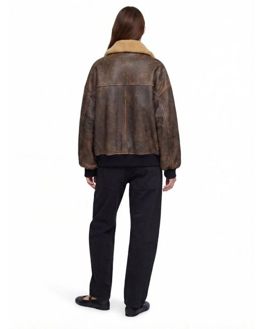 Khaite Brown Jackets Lamb Leather