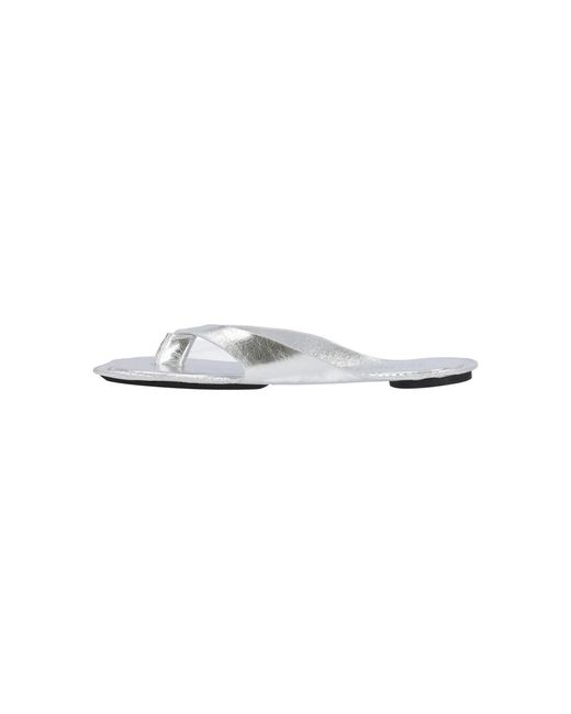 MM6 by Maison Margiela White Flip-Flops "Anatomic"