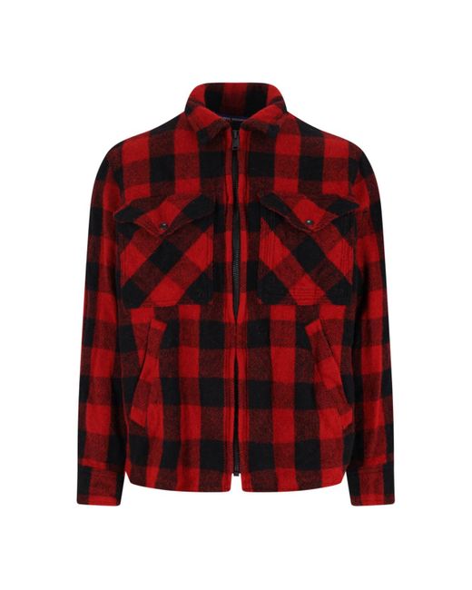 Junya Watanabe Red Filson Shirt Jacket for men