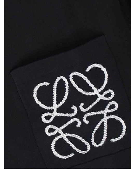 Loewe Black T-Shirt Logo "Anagram" for men