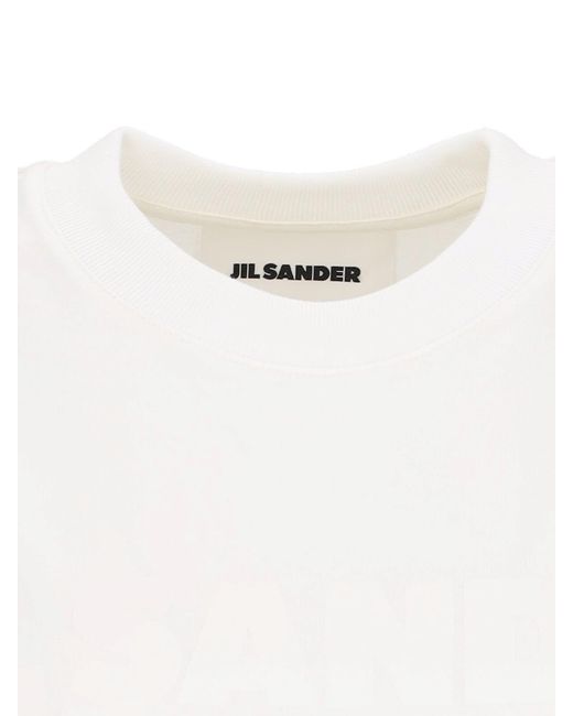 Jil Sander White Logo T-Shirt