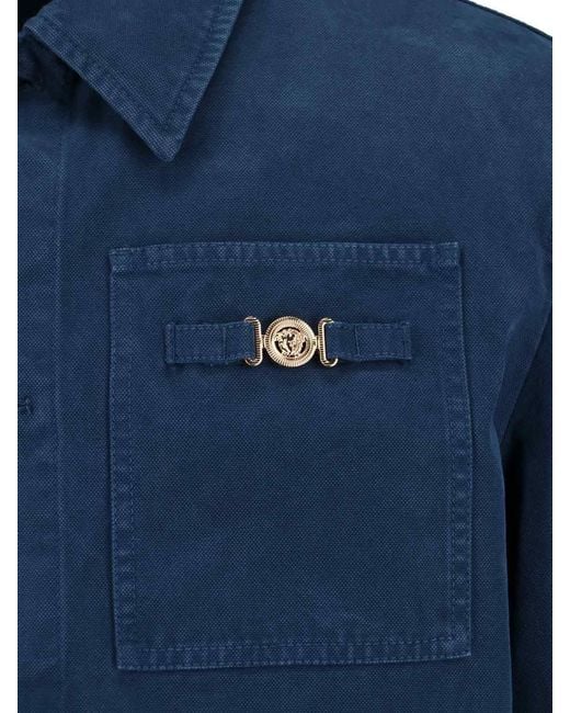Versace Blue Carpenter Jacket for men