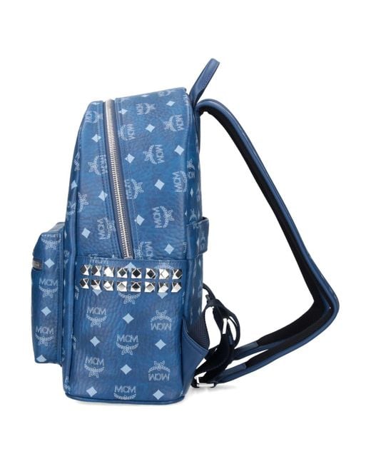 Zaino Con Studs "Stark" di MCM in Blue da Uomo