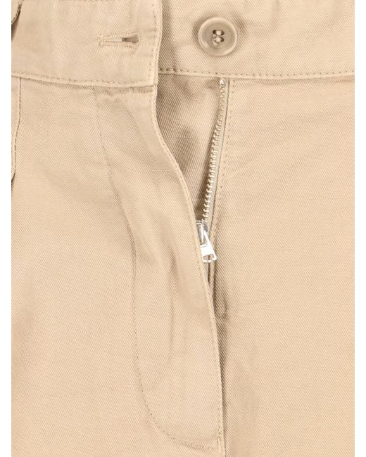 Aspesi Natural Cotton Linen Shorts