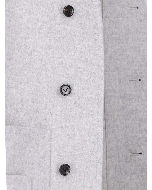 Bottega Veneta Gray Wool Blend Jacket