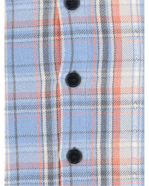 Greg Lauren Blue 'check' Shirt for men