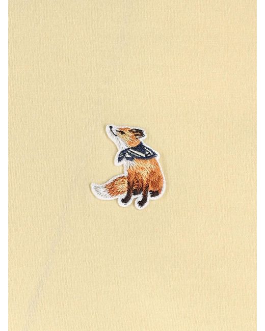 Maison Kitsuné Yellow T-Shirt Dreaming Fox for men
