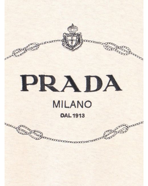 Prada Natural Logo Hoodie
