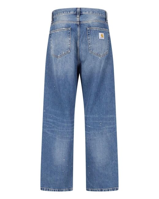 Carhartt Blue Wide Jeans "Landon" for men