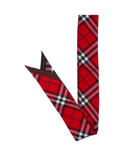 Foulard "Check" di Burberry in Red