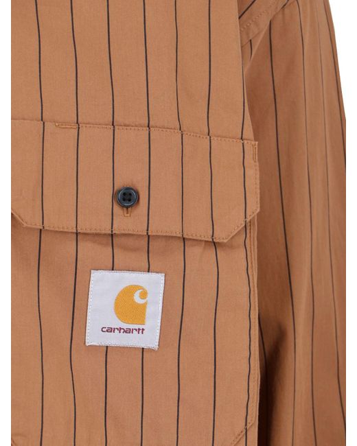 Carhartt Brown 'l/s Orlean' Shirt for men
