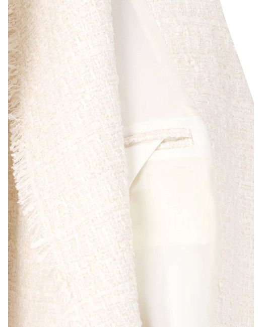 Balmain White Double-Breasted Blazer