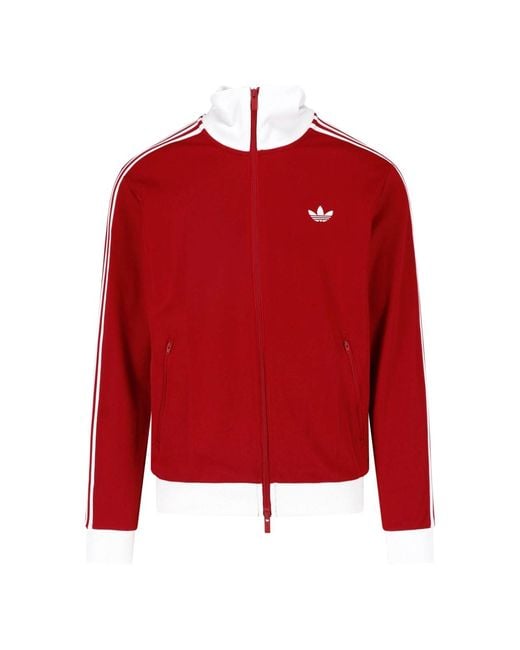 Adidas Red Zip Hoodie "Firebird" for men