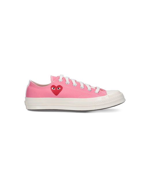 COMME DES GARÇONS PLAY Pink "Converse Chuck 70" Low Top Sneakers