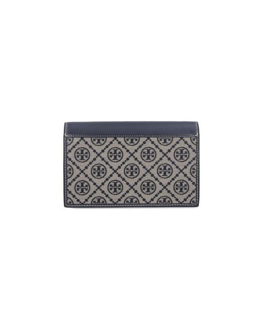 Tory Burch Blue Wallets Cotton