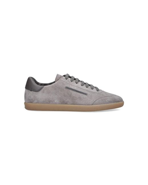 Zegna Gray Sneakers "232" for men