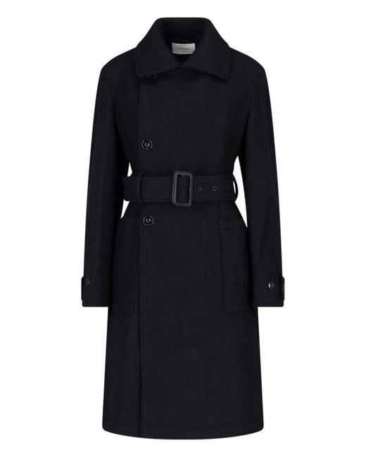 Lemaire Blue Wool Coat