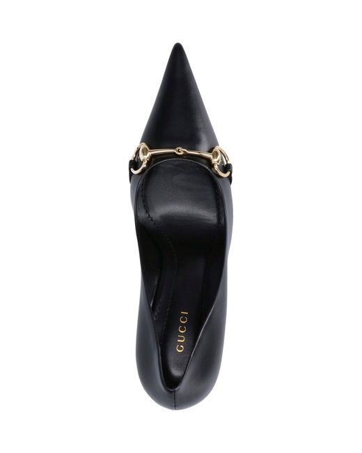 Gucci Black Leather Pumps