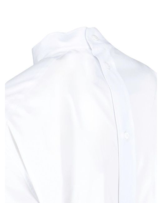 Fendi White Midi Shirt Dress