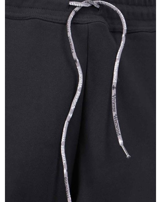 Vivienne Westwood Blue Logo Track Pants for men