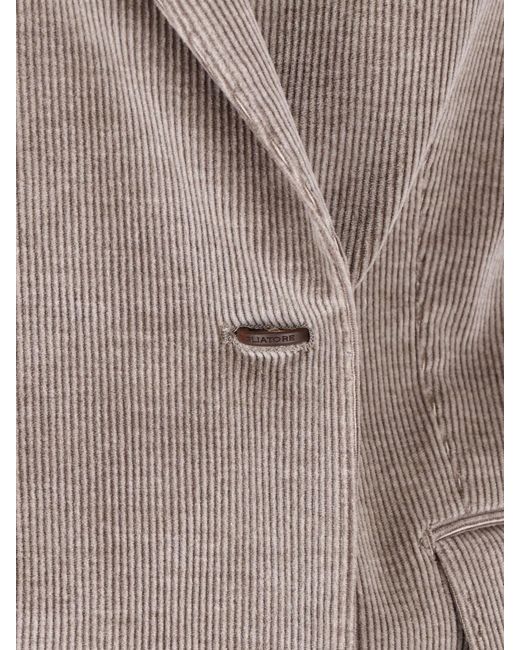 Tagliatore Gray Double-Breasted Blazer "J-Jasmine"