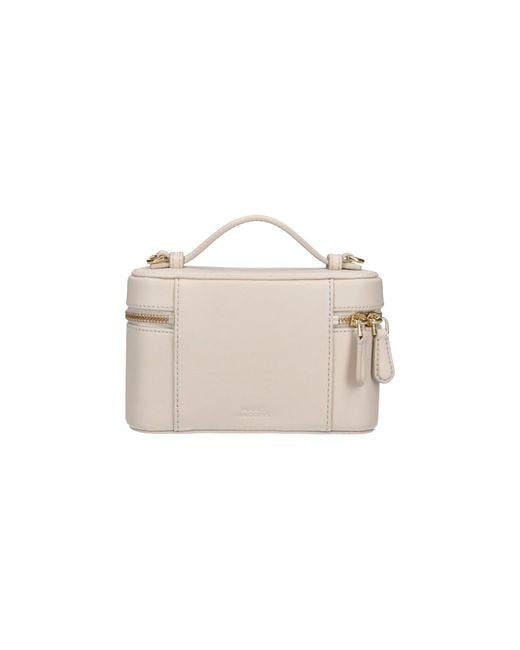Marc Jacobs White Split Cow Leather Shoulder Bag With Polyurethane Coating