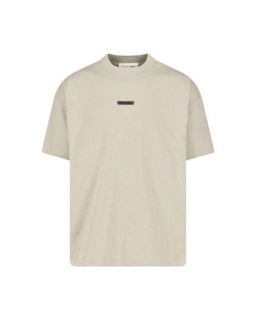 Fear Of God White Logo T-Shirt for men