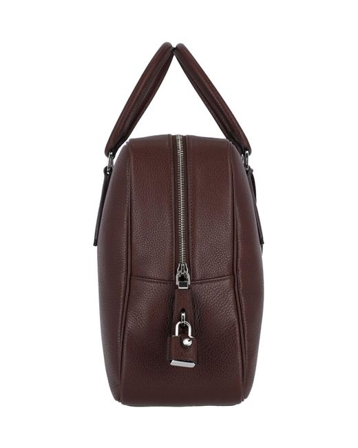 Prada Brown Logo Work Bag for men