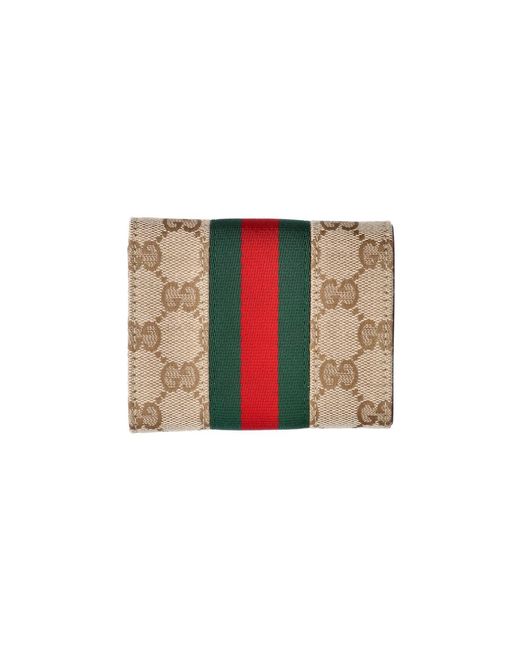 Gucci Black Tri-Fold Wallet "Horsebit Web"