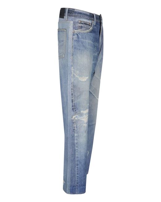 Our Legacy Blue Digital Print Jeans for men