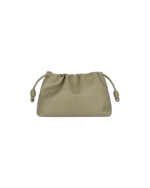 Borsa Tracolla Media "Flamenco Purse" di Loewe in Green
