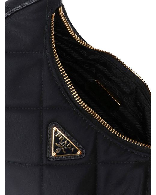 Prada Black "1995 Chaîne" Mini Shoulder Bag Re-edition