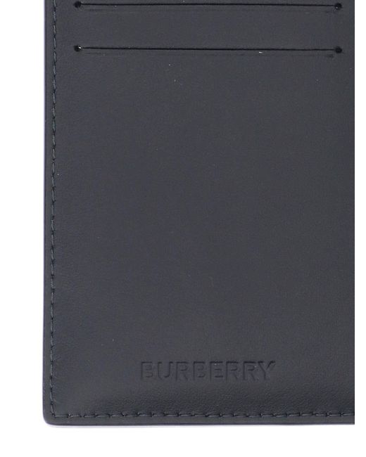 Burberry Blue "check" Passport Holder for men