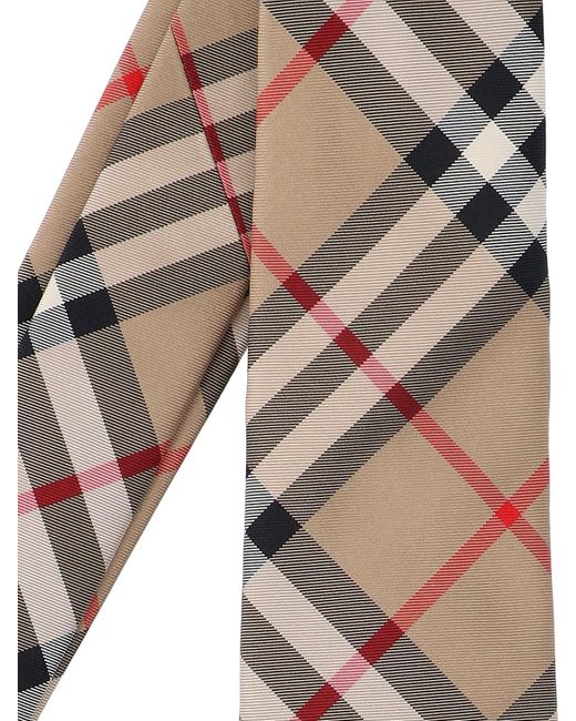 Cravatta "Vintage Check" di Burberry in White da Uomo