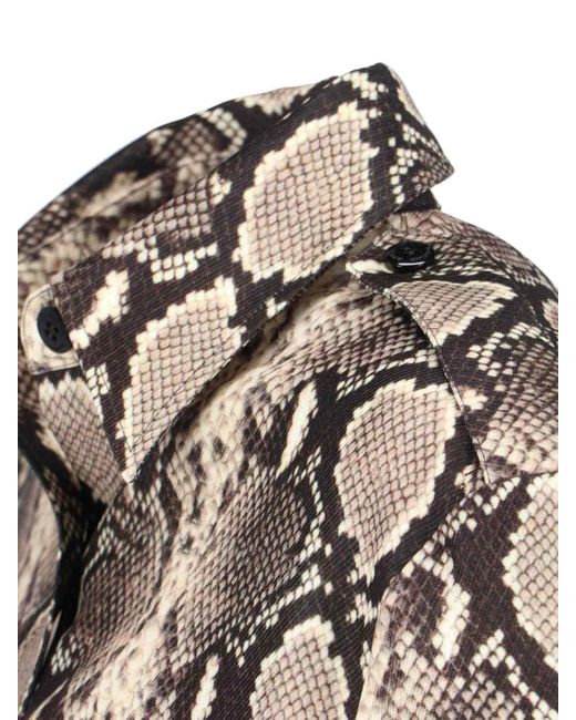 Duran Lantink White Python Print Shirt