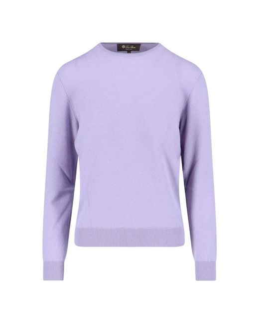 Loro Piana Purple Cashmere Sweater