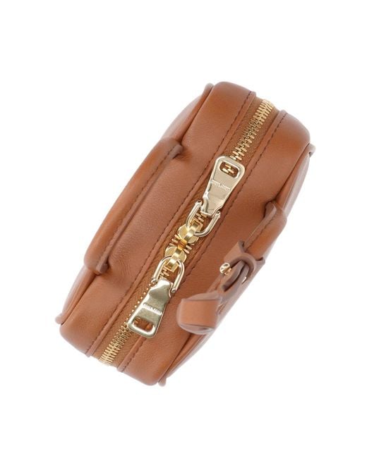 Miu Miu Brown Logo Trick