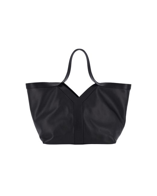 Saint Laurent Black "Y" Tote Bag