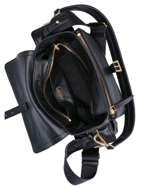 Borsa A Spalla Media "Explore" di Prada in Black