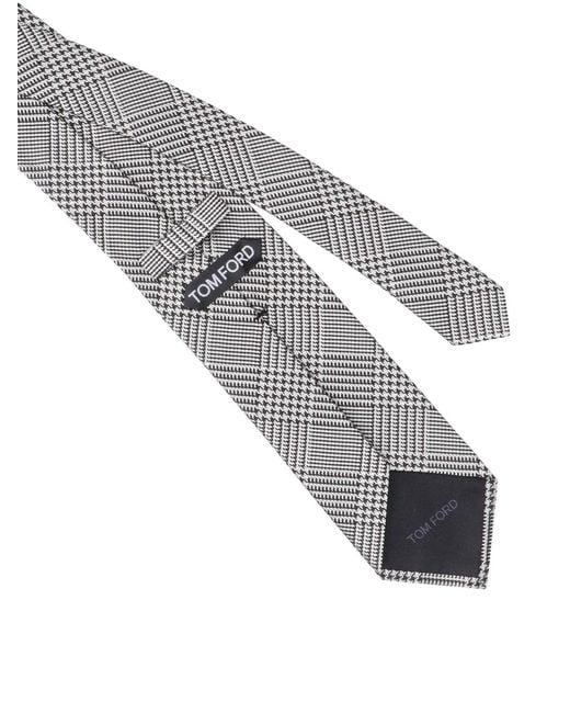 Tom Ford White Mulberry Silk Tie For for men