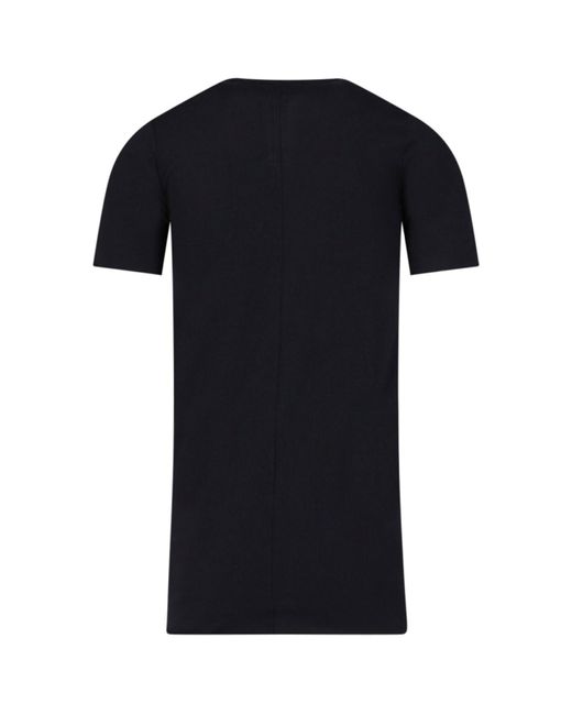 T-Shirt Basic di Rick Owens in Black da Uomo