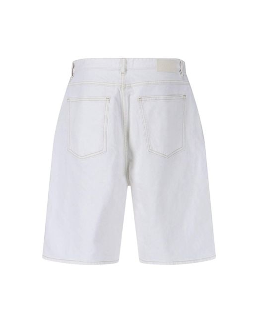 Closed White Denim Shorts for men